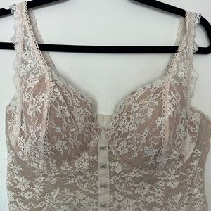 Victoria's Secret Lace Bustier in Cream